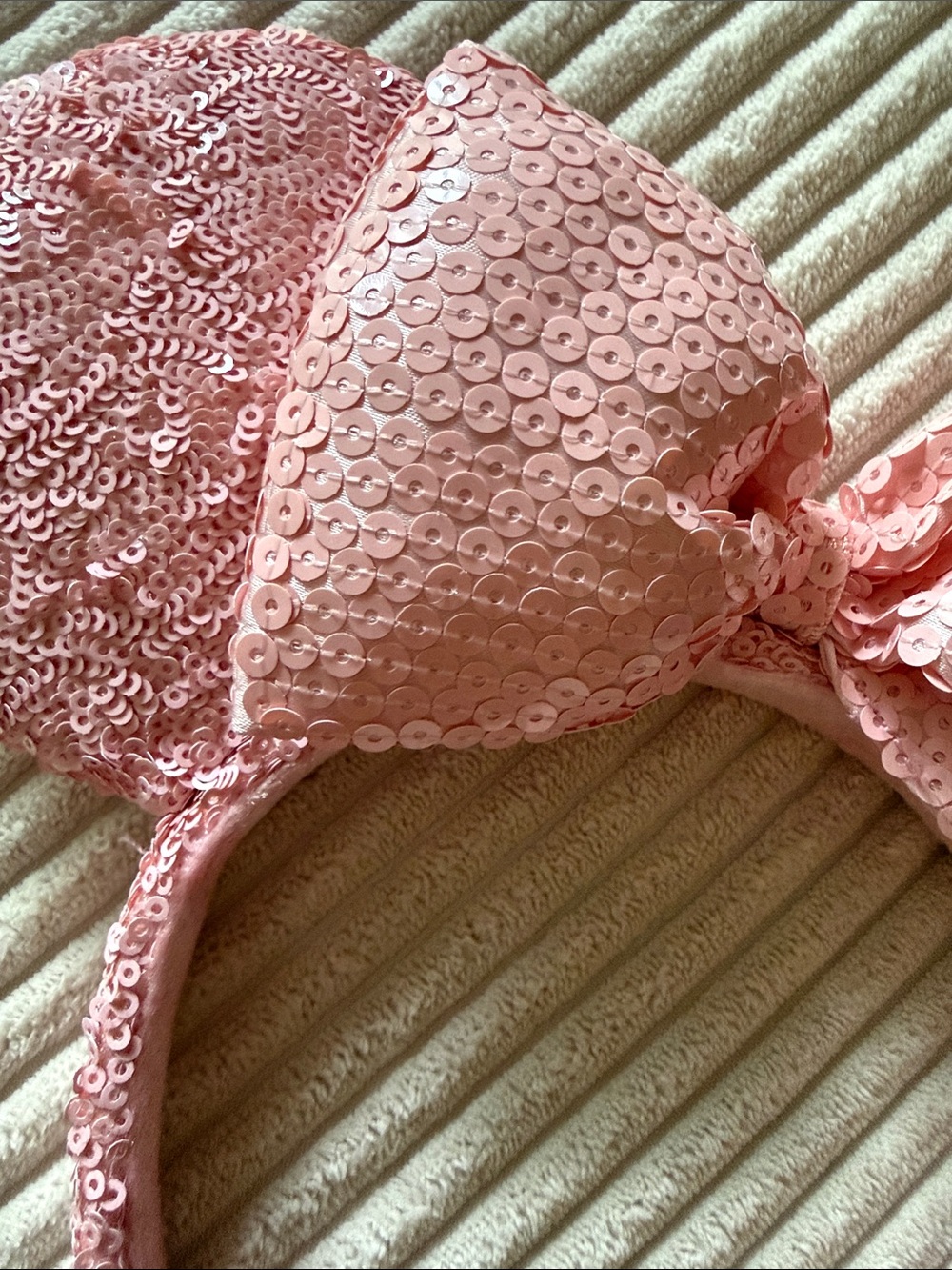 Disney Pink Sequin Minnie Mouse Ears Headband - Picture 3 of 3